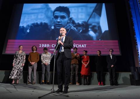 Karel Strachota, ředitel Jednoho světa na školách a režisér filmu 1989: Chceme dýchat.